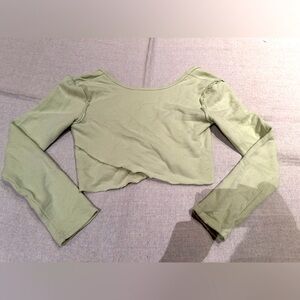 Urban outfitters mint green open back long sleeve